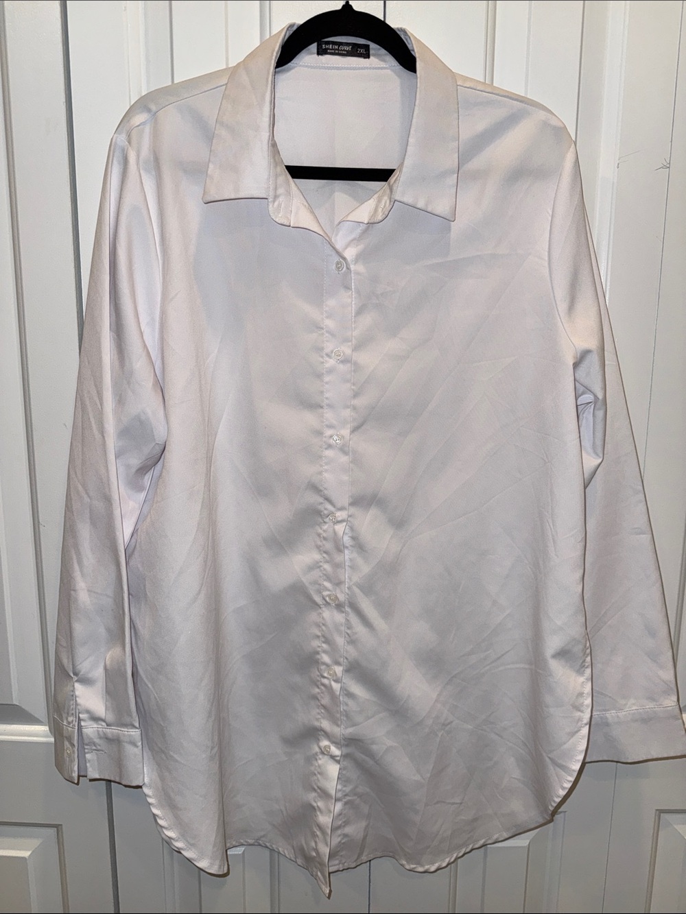 Van Heusen White Button-Down Dress Shirt
